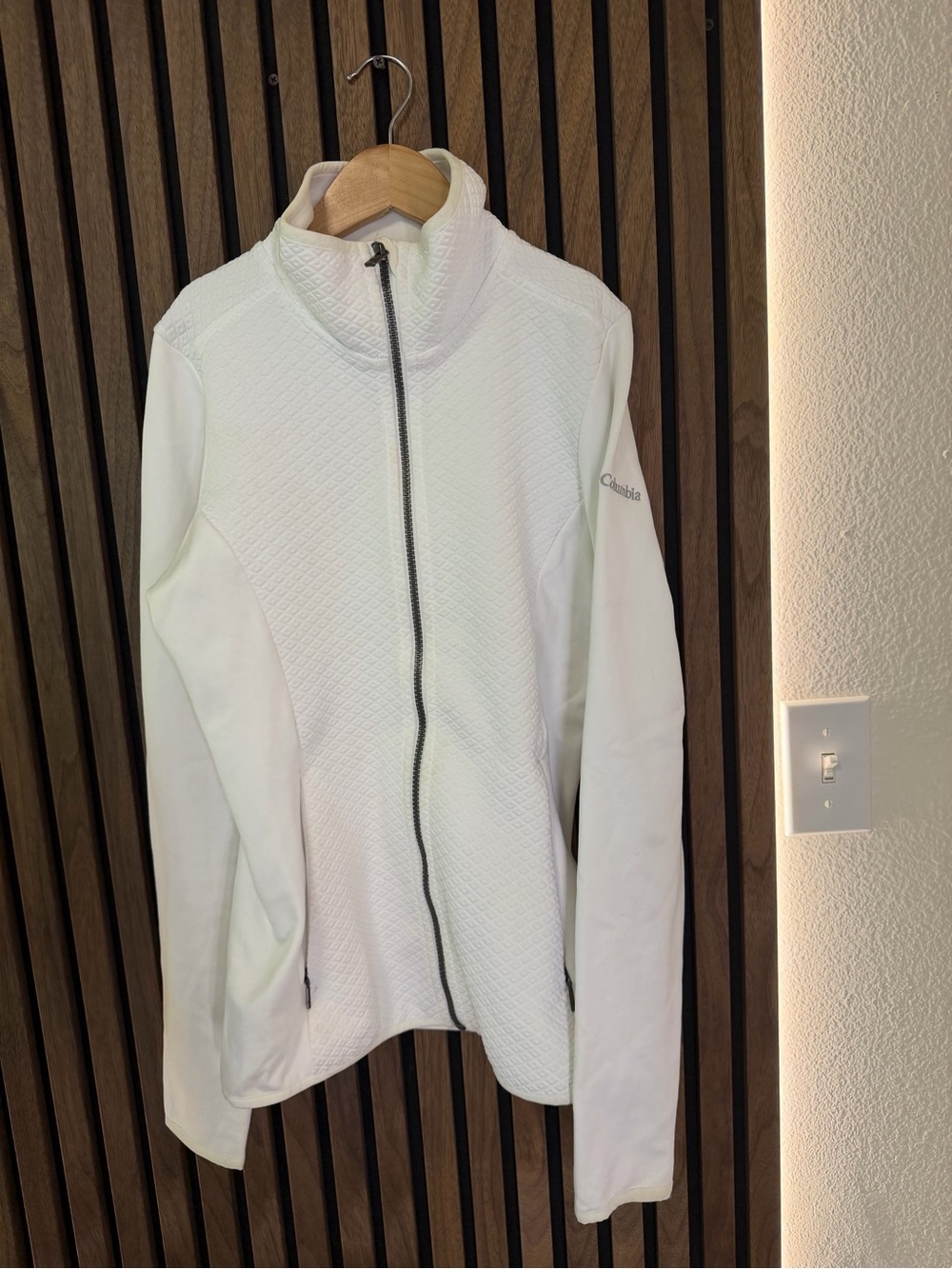 Columbia Women's White Quilted Full-Zip Utility Jacket